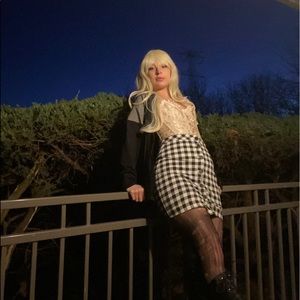 H&M plaid skirt 🖤